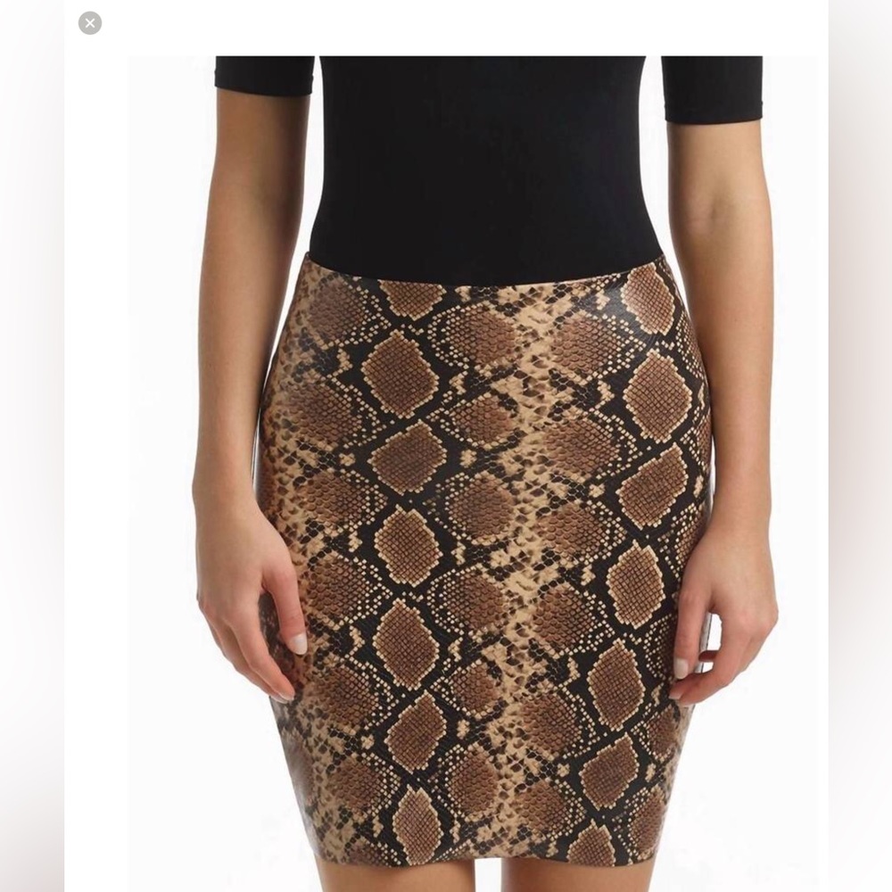 NEW COMMANDO commando faux leather animal mini-skort - sk15 in snake